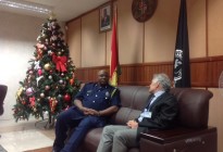 Mr. Barkan with Chief of Police